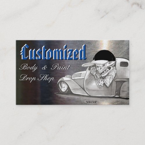Classic Platinum Automotive Business Cards