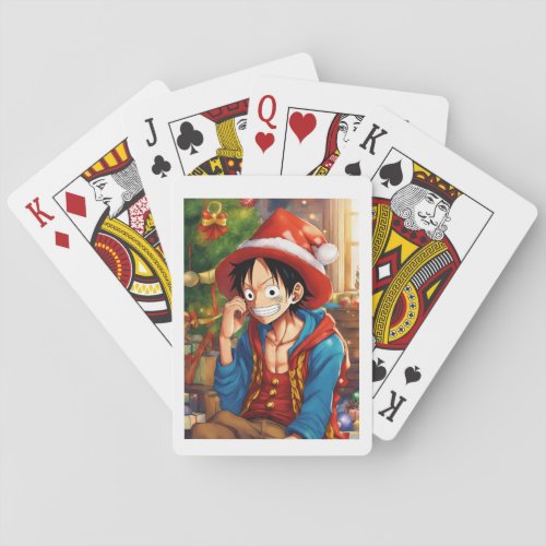 classic playing card luffy one piece design