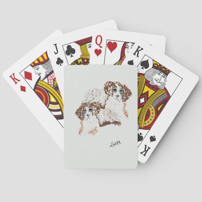 Classic Playing Cards : Dog's World (Back)