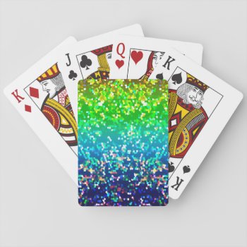 Classic Playing Cards Glitter Graphic Background by Medusa81 at Zazzle