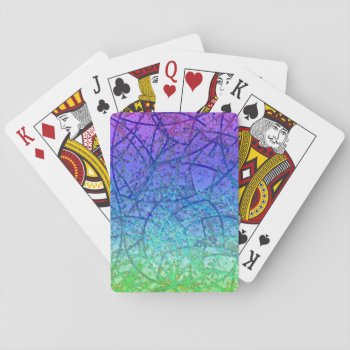 Classic Playing Cards Grunge Art Abstract by Medusa81 at Zazzle