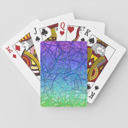 Classic Playing Cards Grunge Art Abstract
