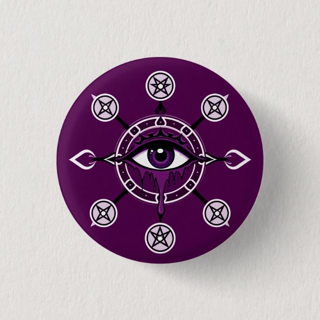 Classic Playing Cards horror Button (Front)