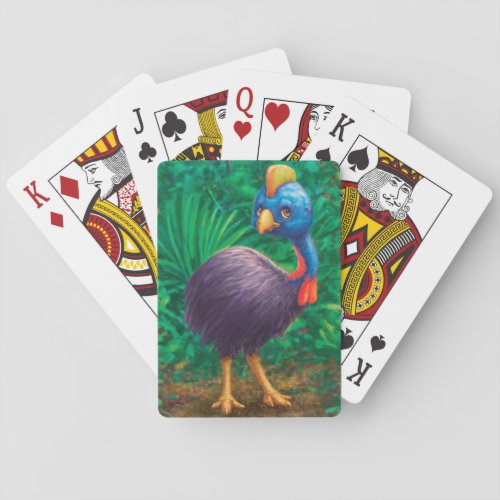 Classic Playing CardsJungleWildlifeCassowary Poker Cards