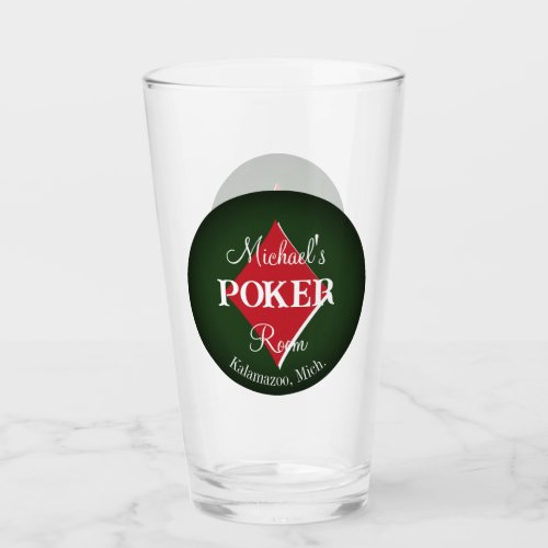 Classic Playing Cards Poker Room  Glass _ Diamond