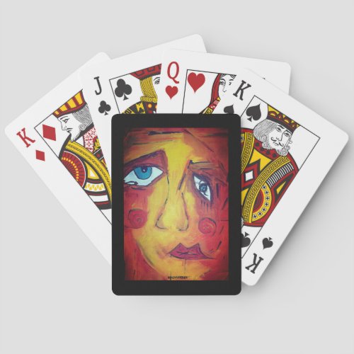 Classic Playing Cards with Art "Woman Unglued"