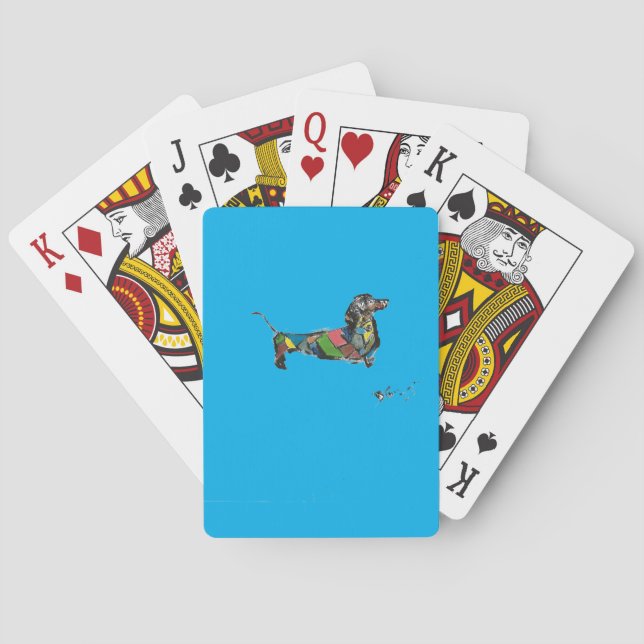 Classic Playing Cards with Dachshund (Back)