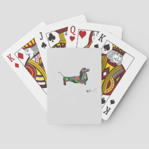 Classic Playing Cards with Dachshund
