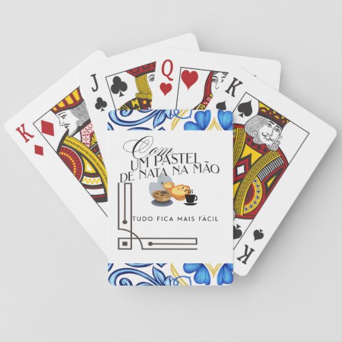 Classic Playing Cards with Portuguese tiles  say