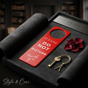 Classic Please Do Not Disturb Door Hanger Sign