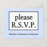 [ Thumbnail: Classic "Please R.S.V.P." Postcard ]