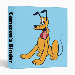 Classic Pluto Red Collar 3 Ring Binder