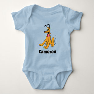 Classic Pluto Red Collar Baby Bodysuit