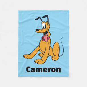 Classic Pluto Red Collar Fleece Blanket