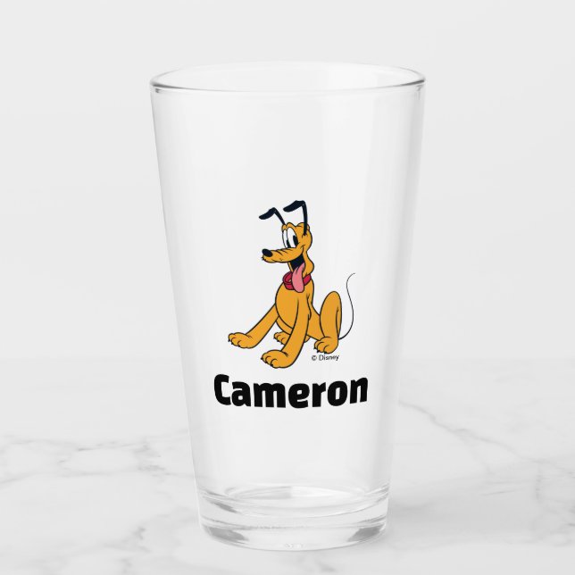 Classic Pluto Red Collar Glass (Front)