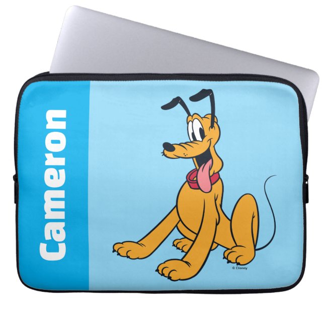 Classic Pluto Red Collar Laptop Sleeve (Front)