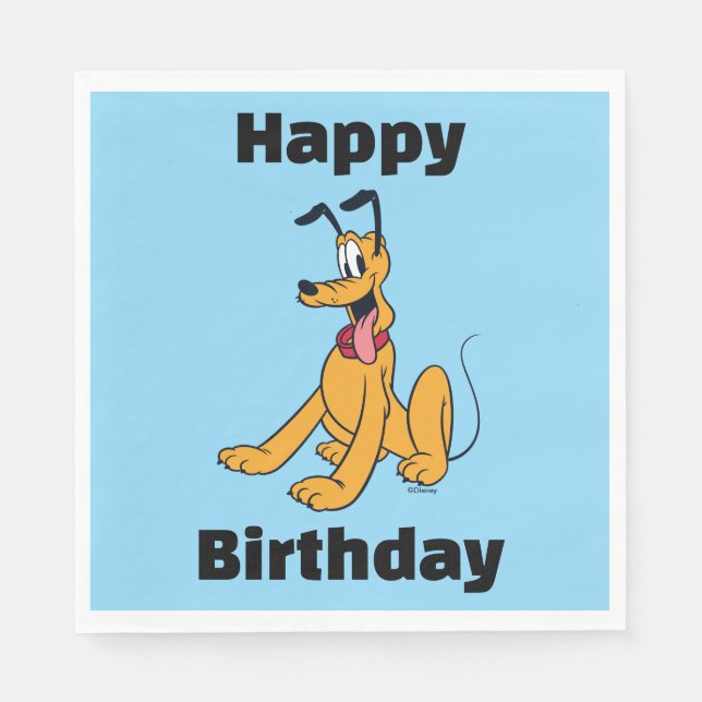 Classic Pluto Red Collar Napkins (Front)