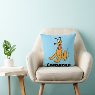 Classic Pluto Red Collar Throw Pillow