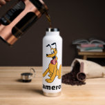 Classic Pluto Red Collar Water Bottle<br><div class="desc">Bring home the world’s most famous pup! This vibrant artwork features Pluto, Mickey Mouse’s loyal and lovable companion, in his iconic happy-go-lucky pose. With his cheerful expression, wagging tail, and signature red collar, this design captures the timeless charm of classic animation. The clean lines and bold colors make this graphic...</div>