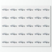 Classic Plymouth Fury 1965 Mopar American Car Wrapping Paper (Flat)