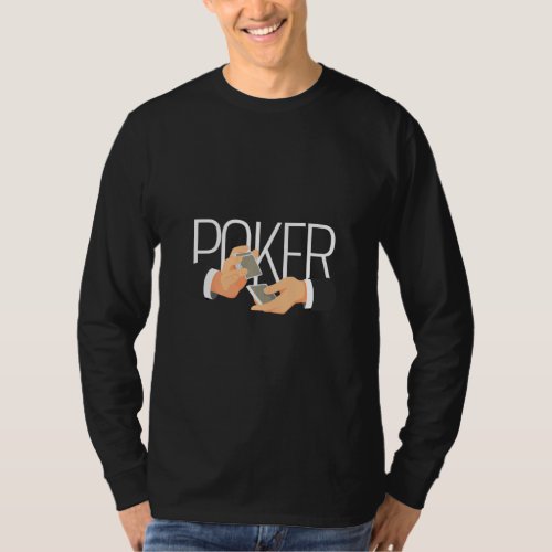Classic Poker T Shirt For Casino Card Gambling Tri