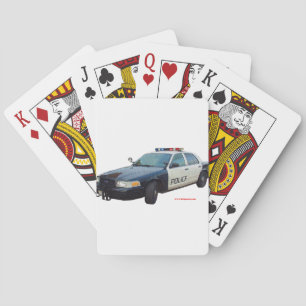 Classic_Police_Car_Black_White Poker Cards