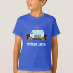 Classic Police Car with Siren For Kids T-Shirt