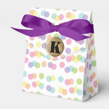 Classic Polka-Dot Monogram Favor Box