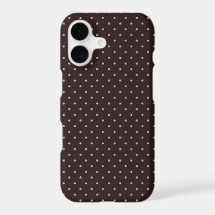 Classic Polka Dot Pattern, Brown, Boho Polka Dots iPhone 17 Case