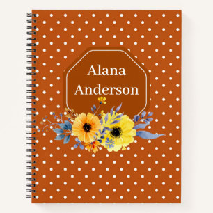Classic Polka Dot Pattern Notebook