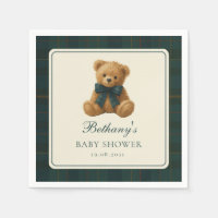 Classic Polo Tartan Teddy Bear Baby Shower