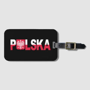 Classic Polska Polish Flag Eagle National  Luggage Tag