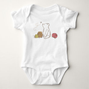Classic Pooh and Honey Pots Baby Bodysuit