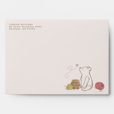 Classic Pooh And Honey Pots Envelope