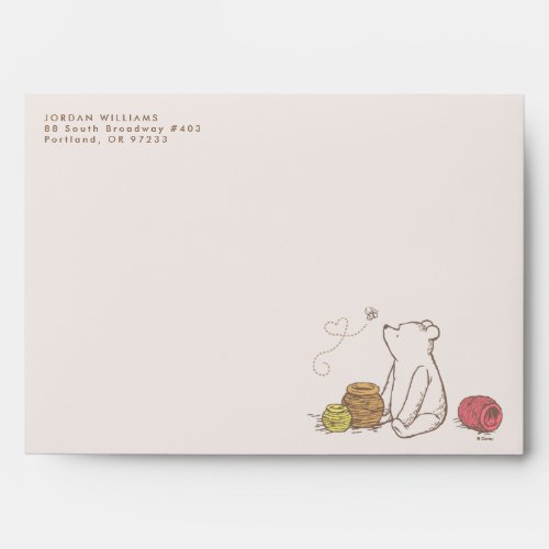 Classic Pooh and Honey Pots Envelope