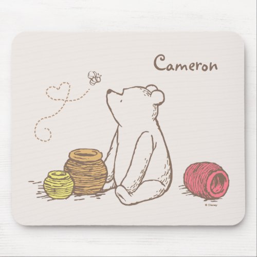 Classic Pooh and Honey Pots Mouse Pad