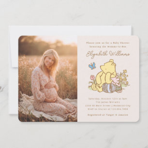 Classic Pooh Baby Shower Photo Invitation
