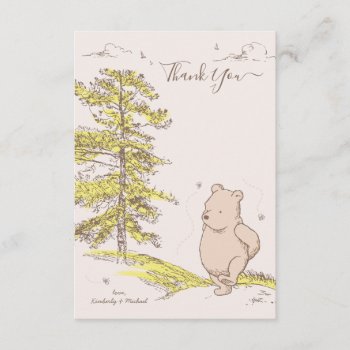Classic Pooh | Baby Shower Thank You Invitation by winniethepooh at Zazzle