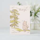 Classic Pooh | Baby Shower Thank You Invitation (Standing Front)