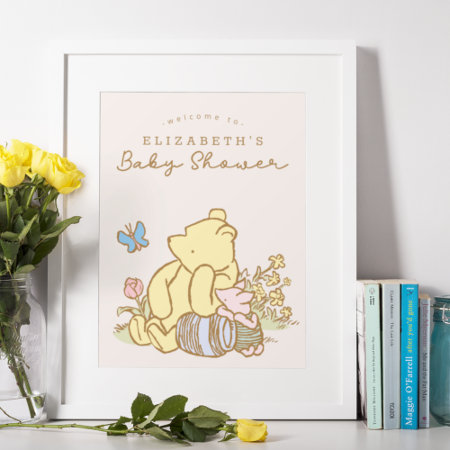 Classic Pooh | Baby Shower Welcome Sign