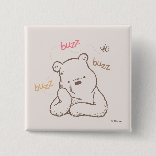 Classic Pooh | Buzz Buzz Buzz Button (Front)