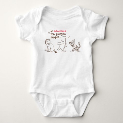 Classic Pooh  Pals  An Adventure was Going to Ha Baby Bodysuit
