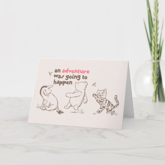 Classic Pooh & Pals | An Adventure was Going to Ha Card (Front)