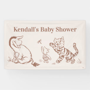 Classic Pooh & Pals Baby Shower Banner