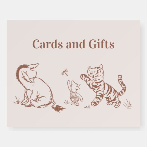 Classic Pooh  Pals Baby Shower Cards  Gifts Foam Board