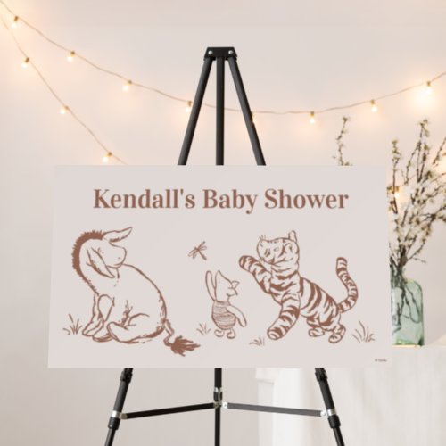 Classic Pooh  Pals Baby Shower Foam Board