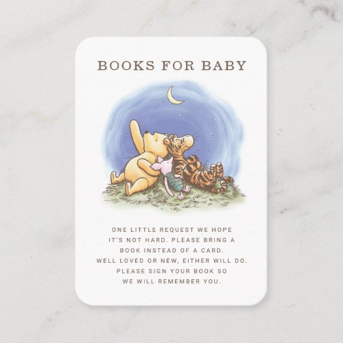 Classic Pooh  Pals Books for Baby Insert Card