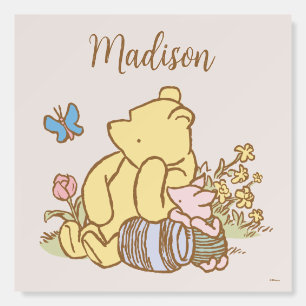 Classic Pooh Personalized Foam Board