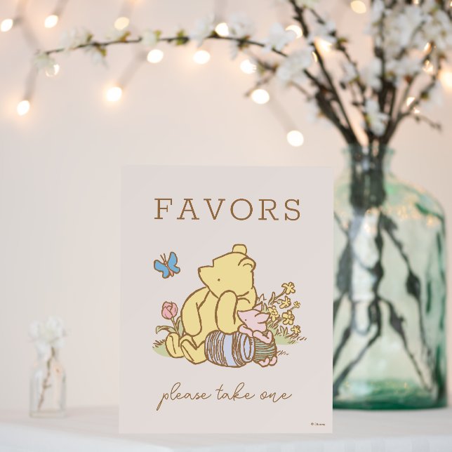Classic Pooh & Piglet Baby Shower Foam Board (In Situ (Wedding))
