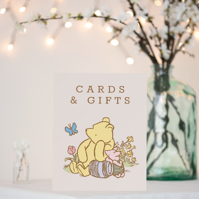 Classic Pooh & Piglet Baby Shower Foam Board (In Situ (Wedding))